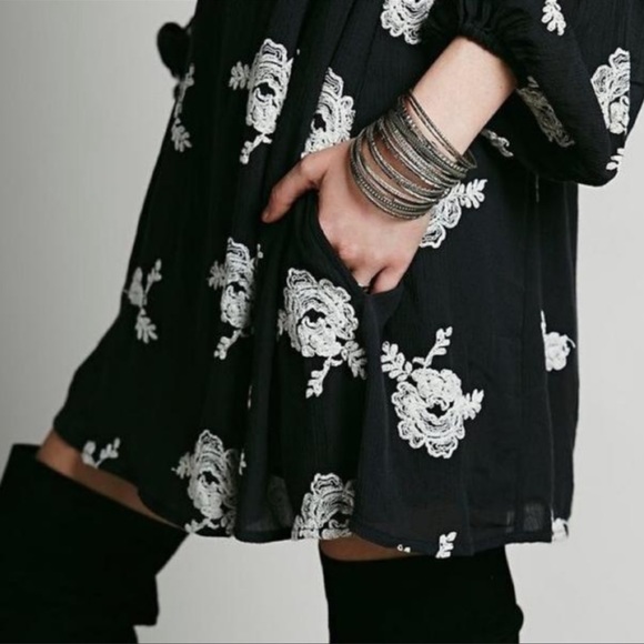Free People Emma Embroidered Mini Dress - Picture 4 of 9